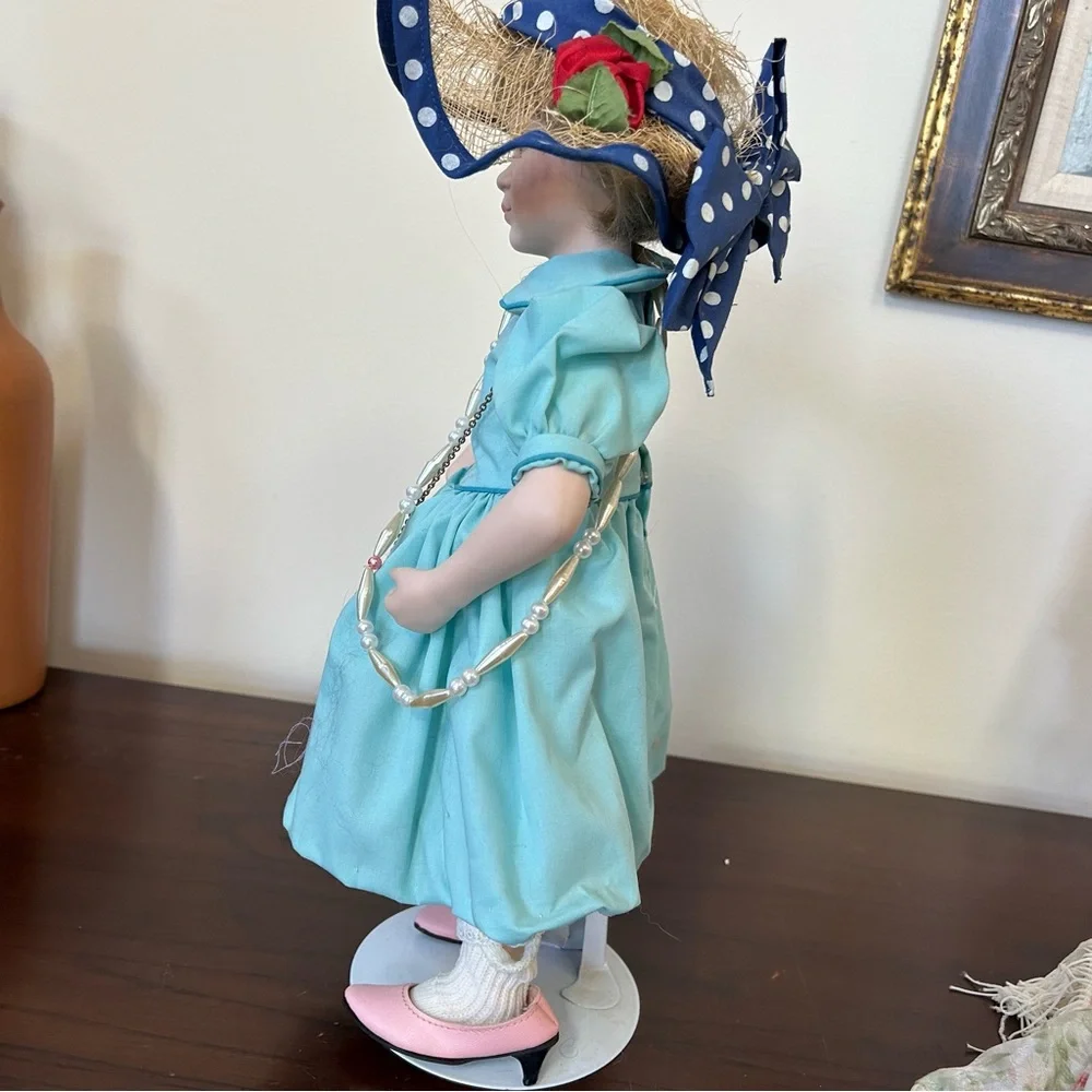 Playing Dress Up with Blue Dress and Accessories